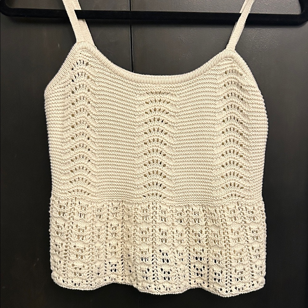 Aeropostale Cream Knit Camisole Top